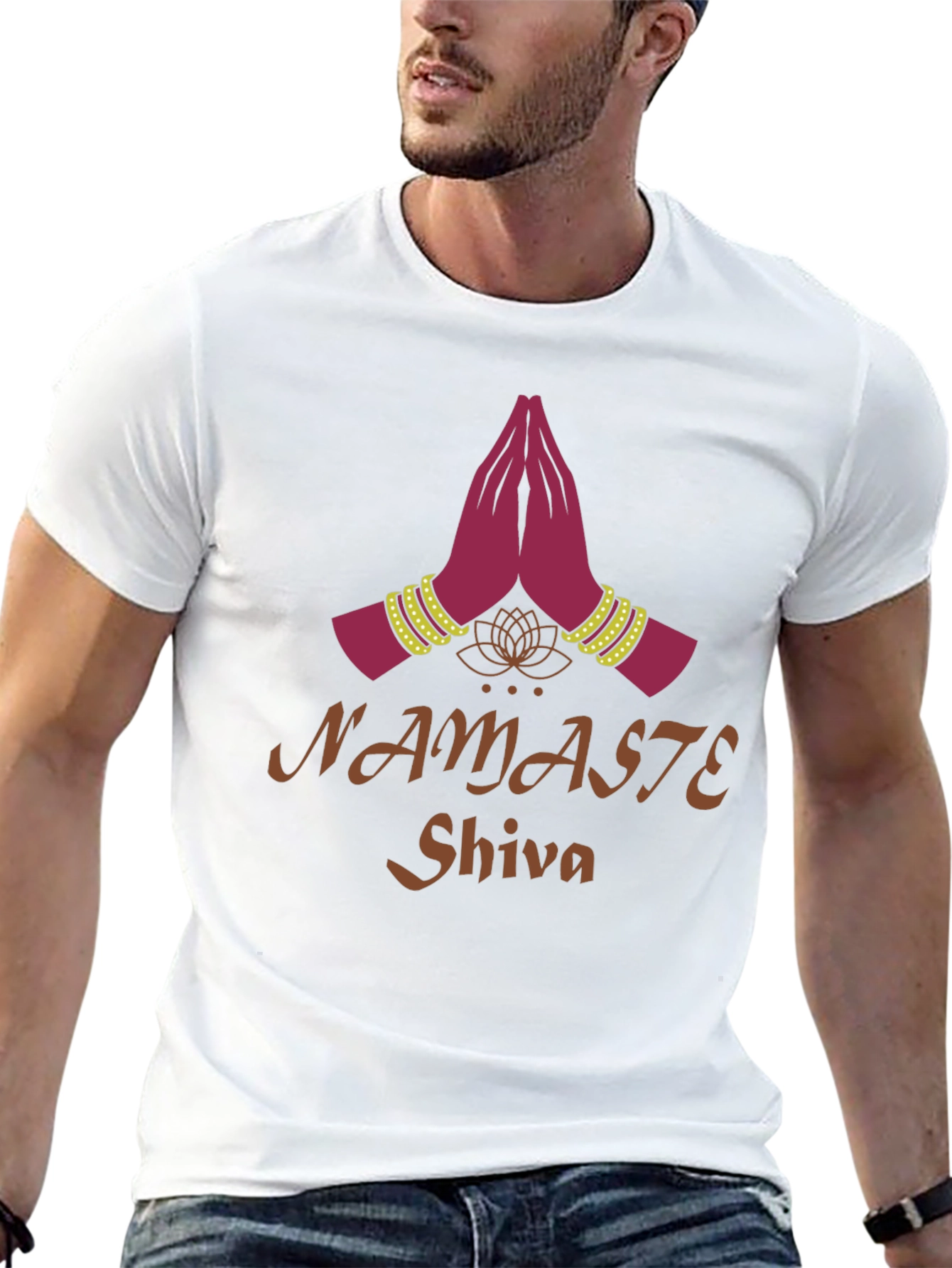 Namaste Shiva Graphic Tee - Spiritual Yoga T-Shirt