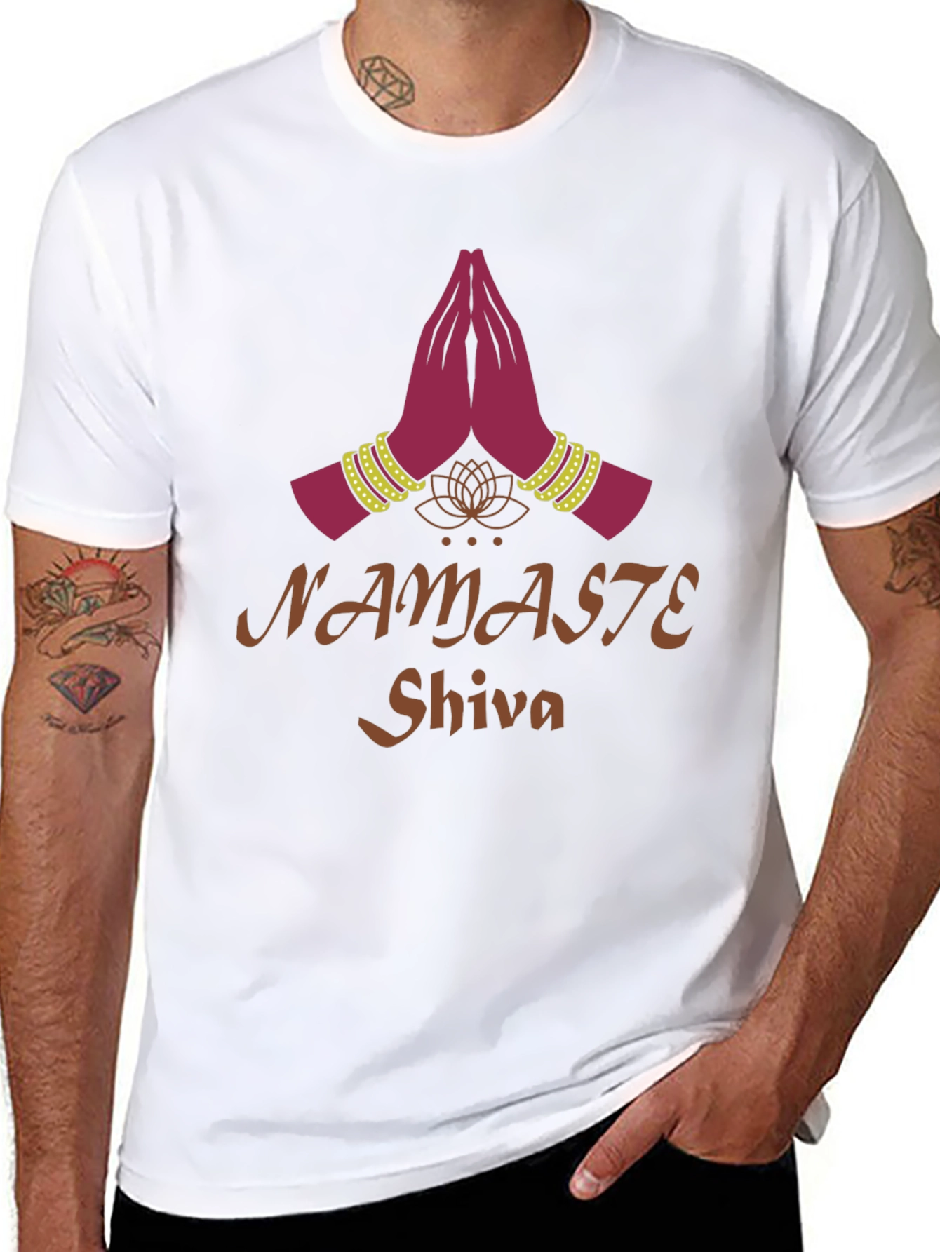 Namaste Shiva Graphic Tee - Spiritual Yoga T-Shirt