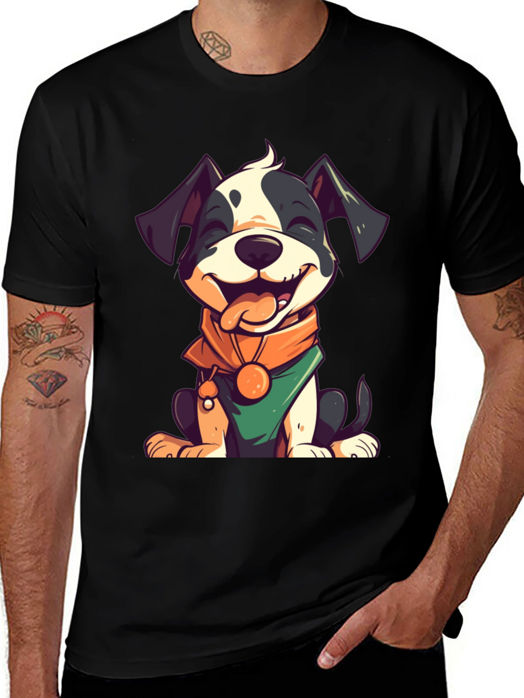 Cute Cartoon Dog Graphic Tee