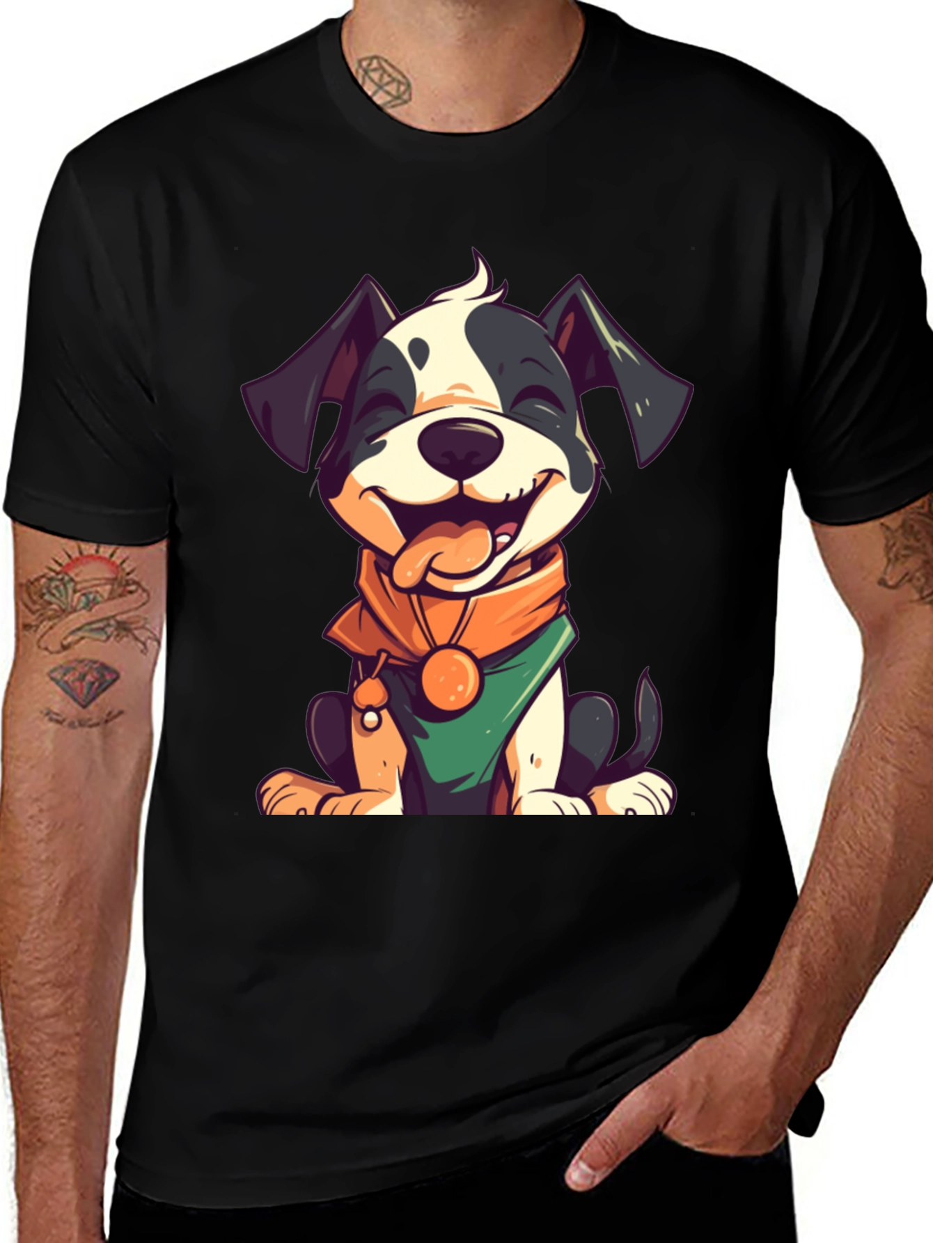 Cute Cartoon Dog Graphic Tee
