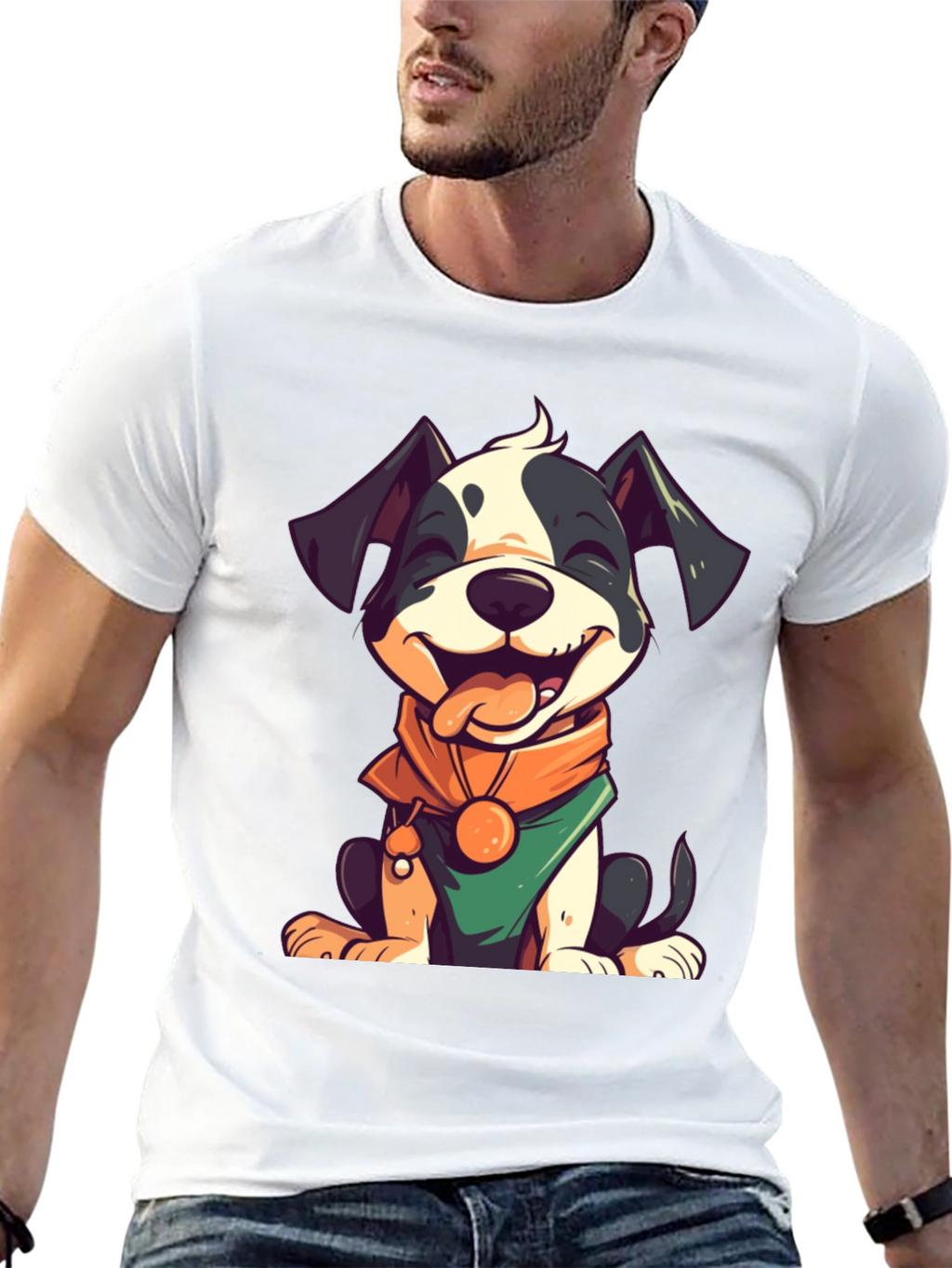 Cute Cartoon Dog Graphic Tee