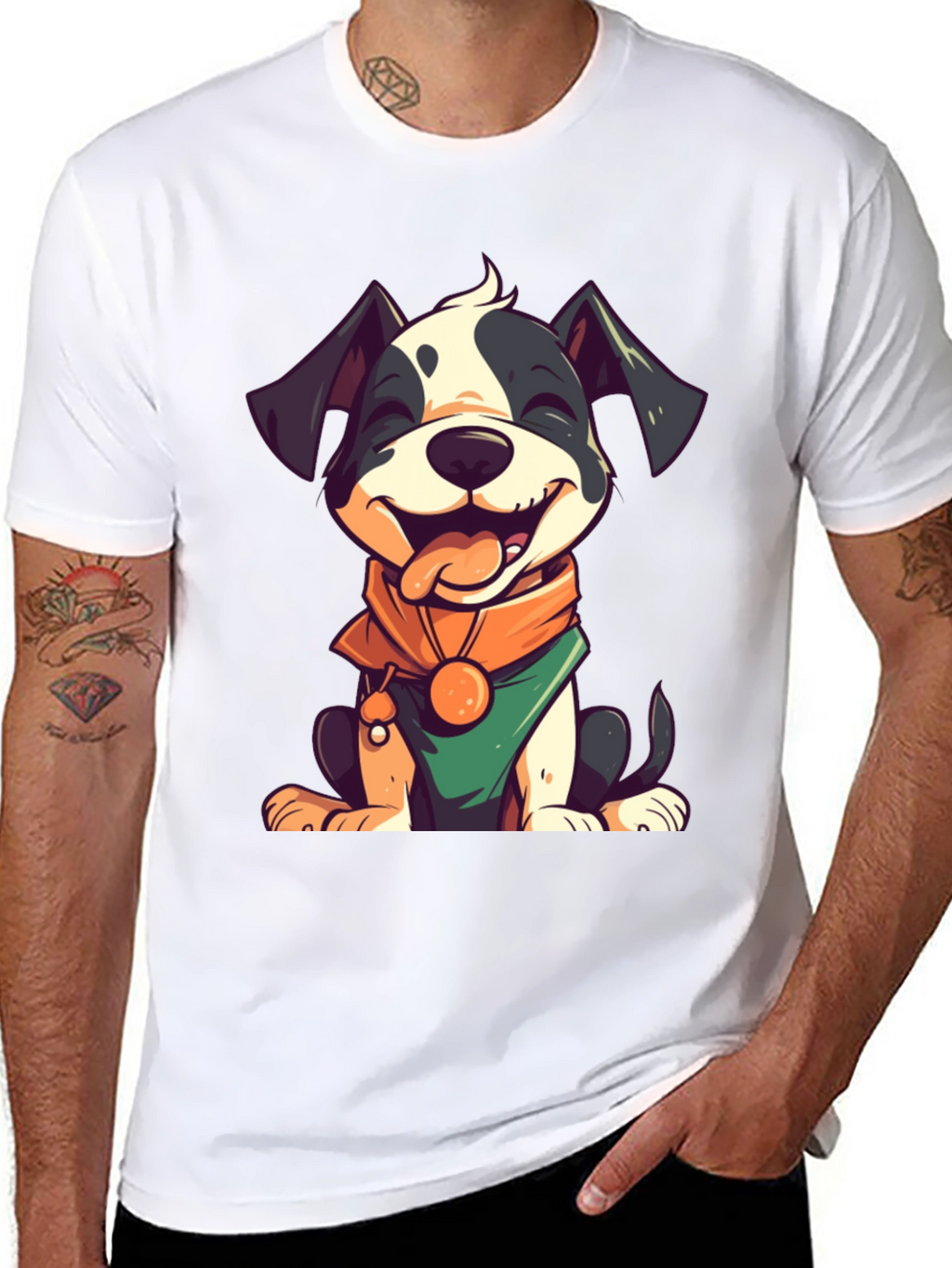 Cute Cartoon Dog Graphic Tee
