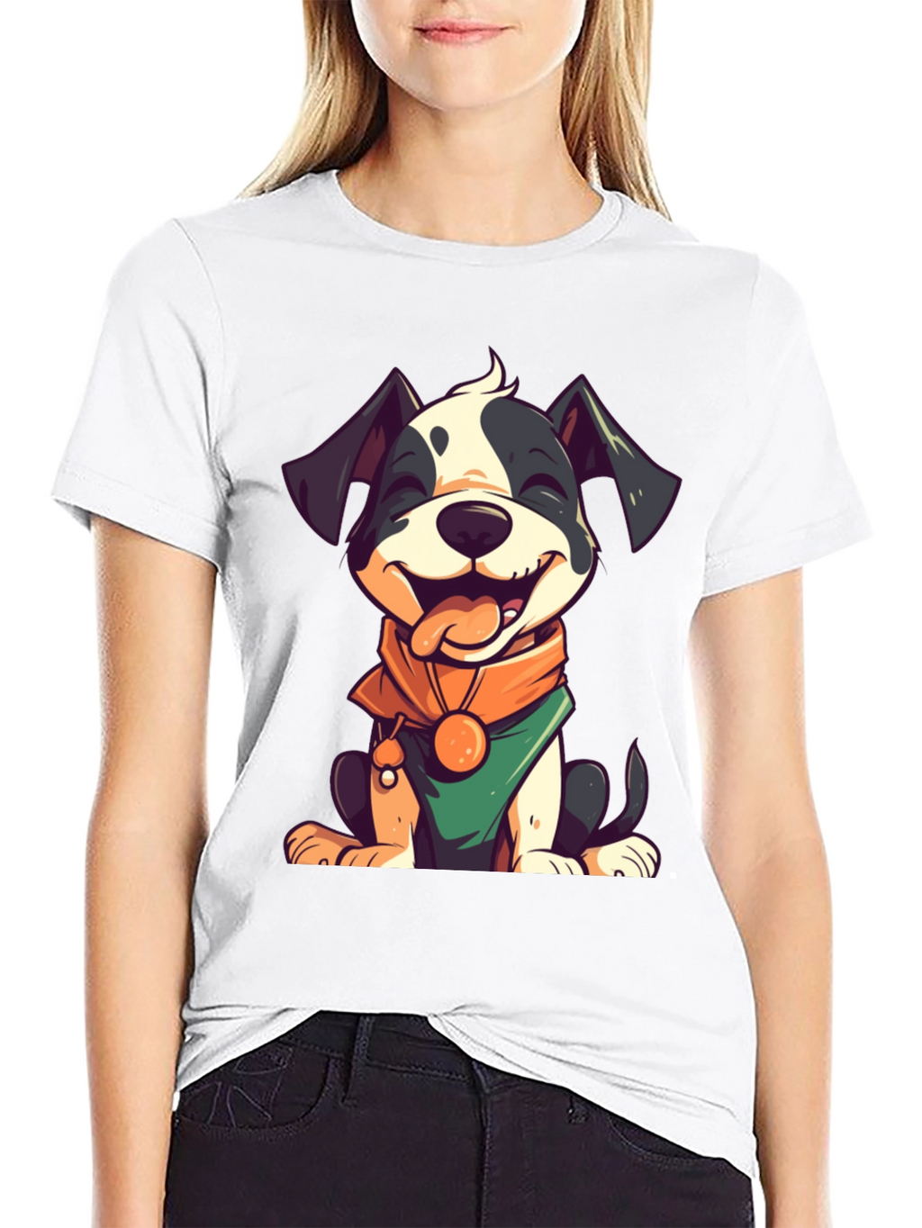 Cute Cartoon Dog Graphic Tee