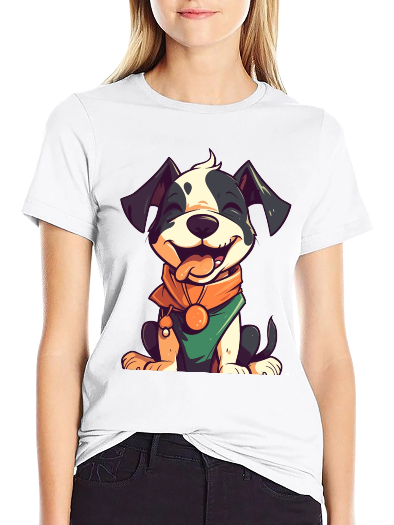 Cute Cartoon Dog Graphic Tee