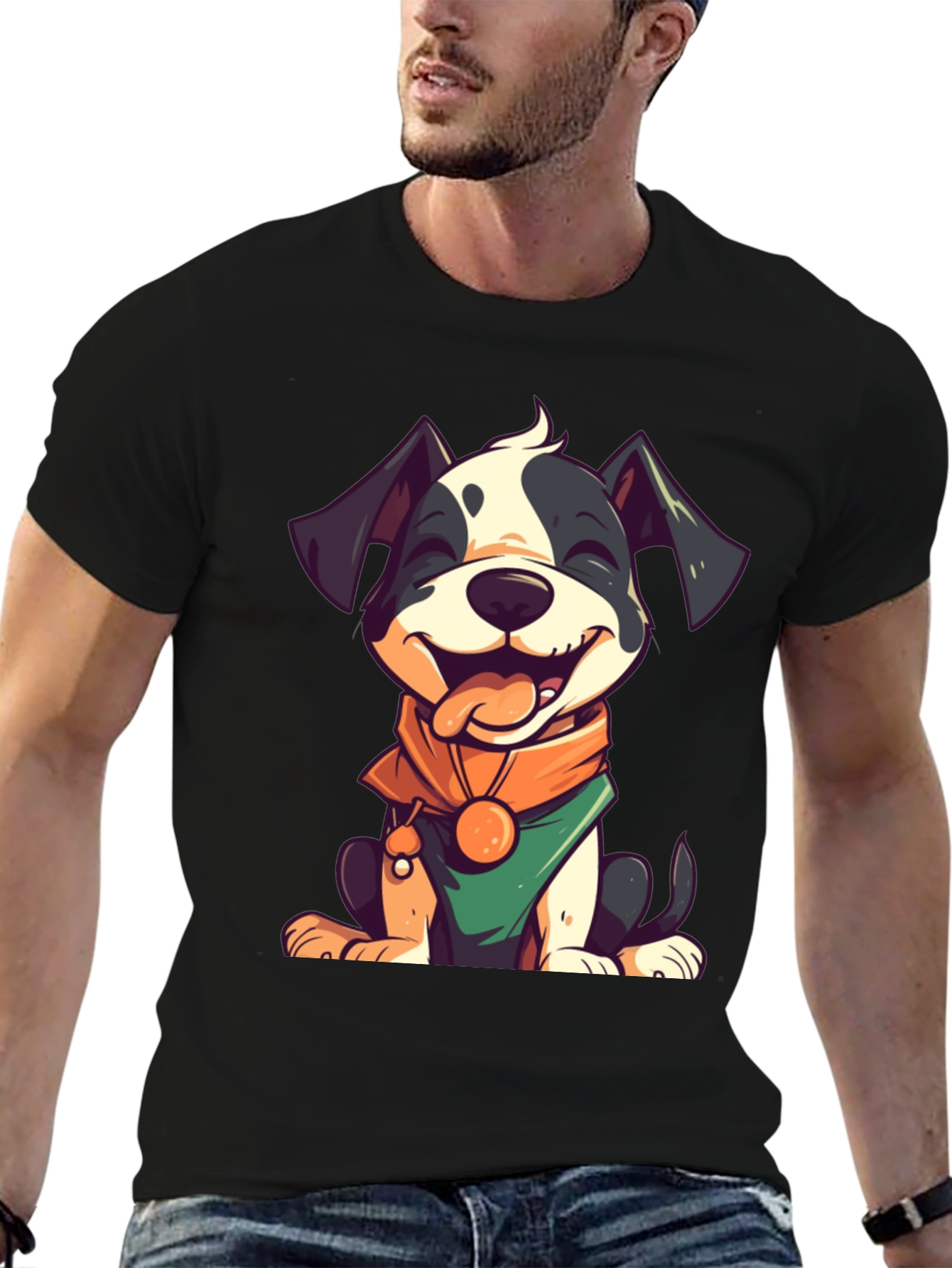 Cute Cartoon Dog Graphic Tee