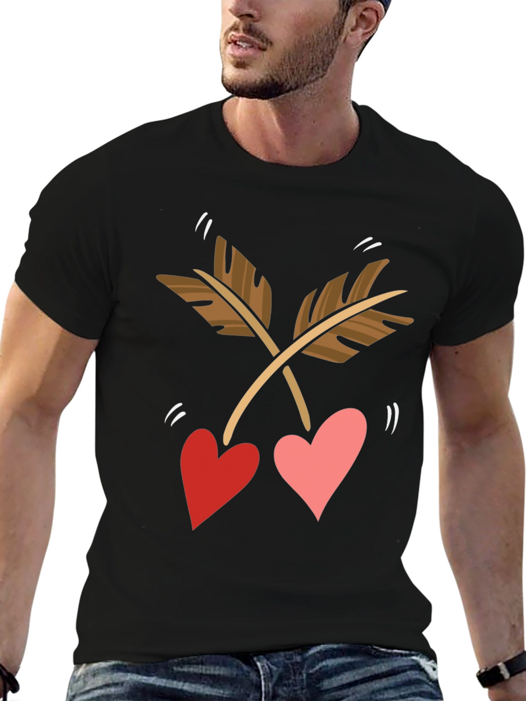 Heart Arrow T-Shirt - Valentines Day Tee