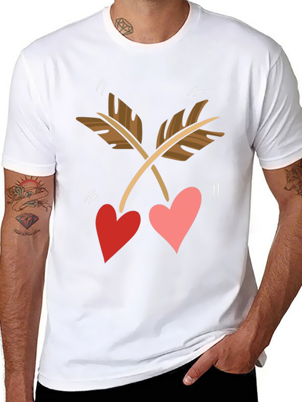 Heart Arrow T-Shirt - Valentines Day Tee