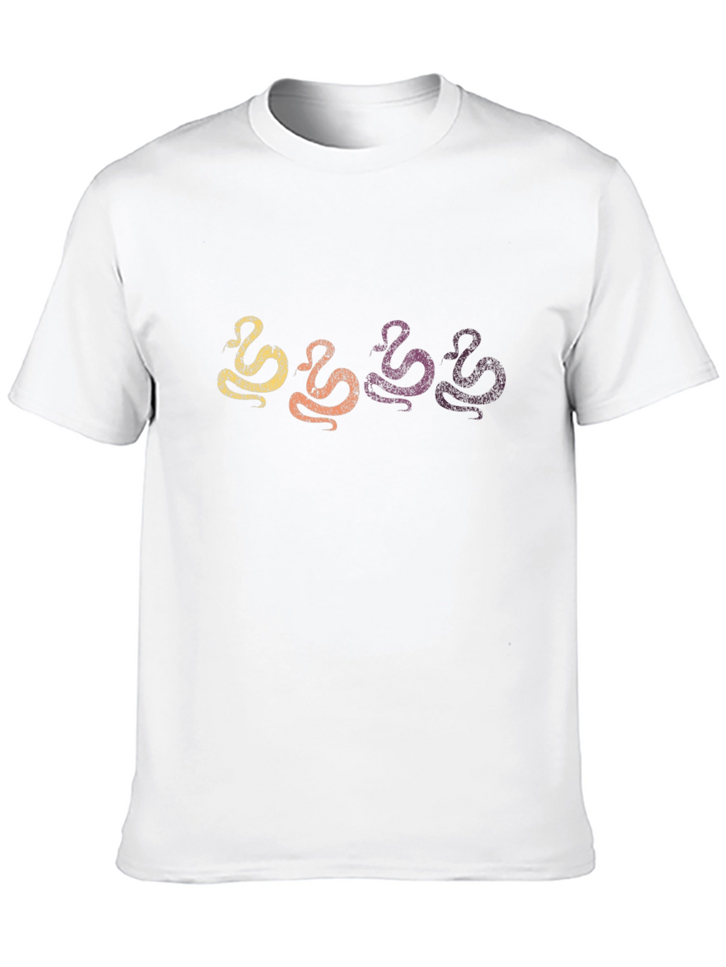 Retro Snake Graphic Tee - Mens Black T-Shirt