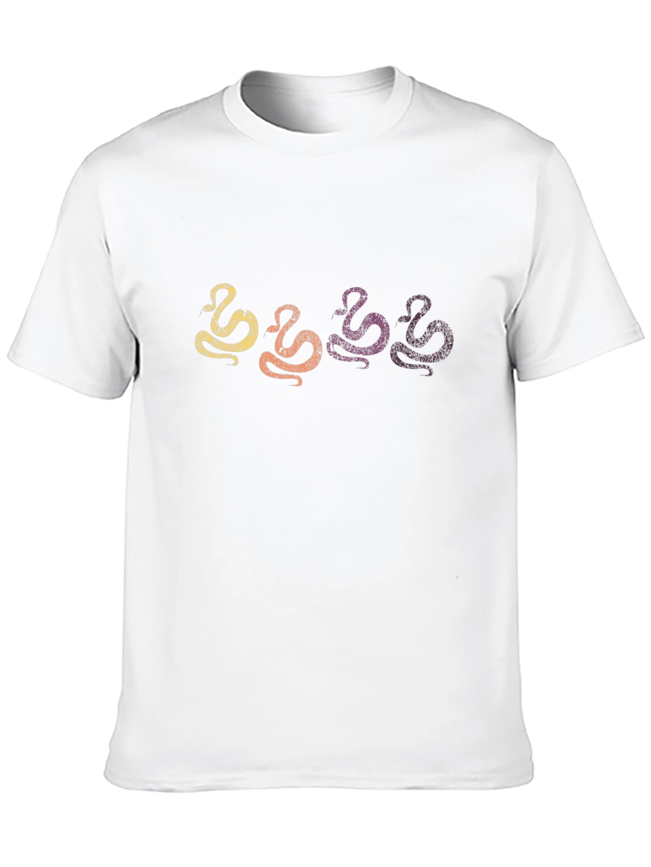 Retro Snake Graphic Tee - Mens Black T-Shirt