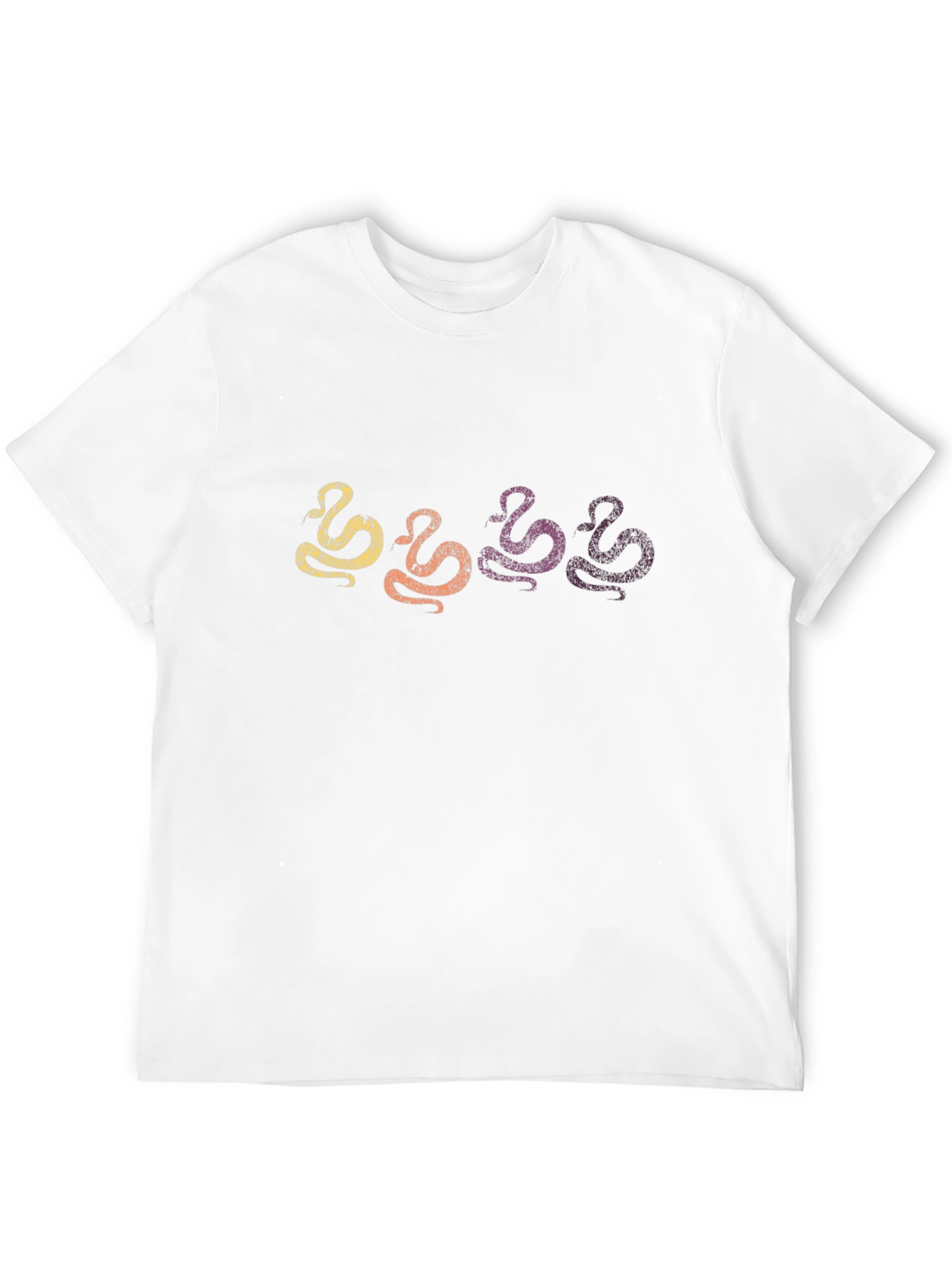 Retro Snake Graphic Tee - Mens Black T-Shirt