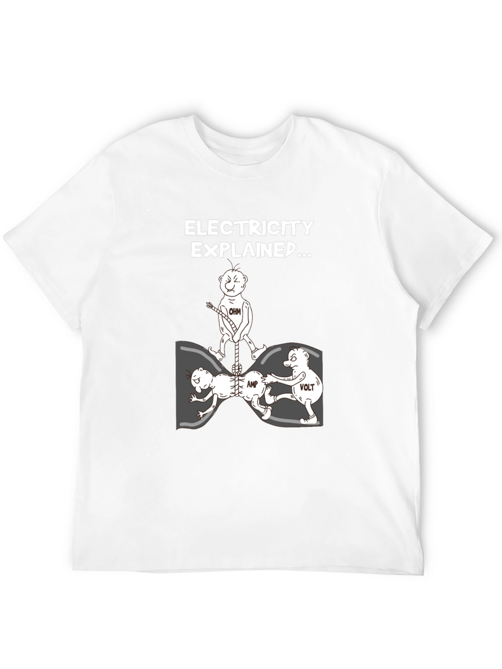 Electricity Explained Black Graphic Tee