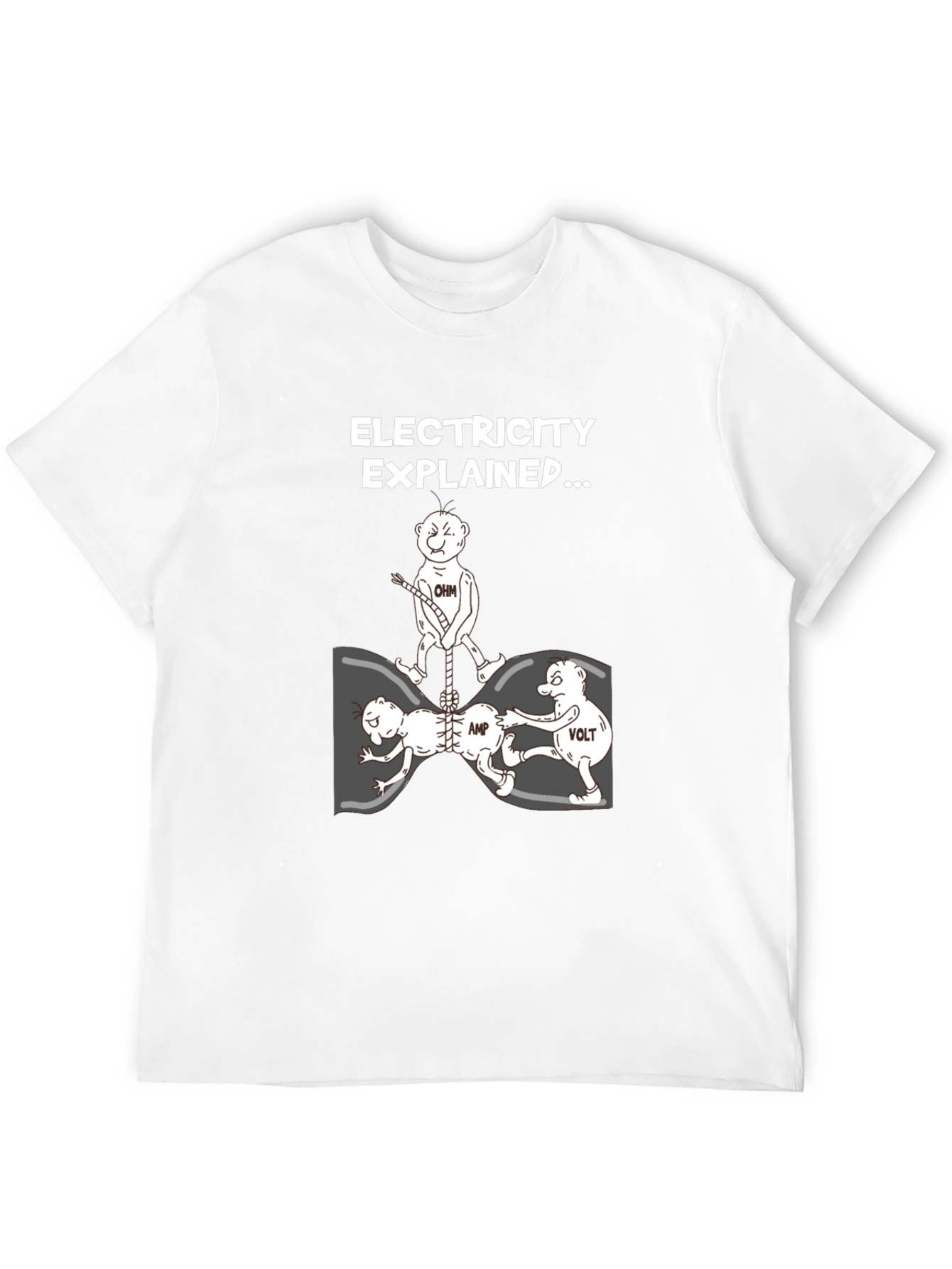 Electricity Explained Black Graphic Tee