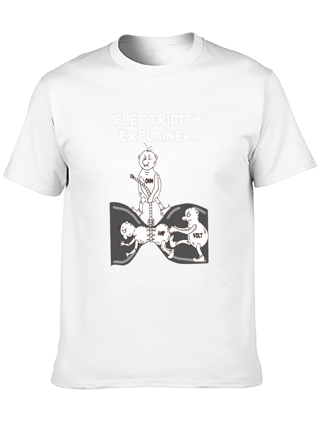 Electricity Explained Black Graphic Tee