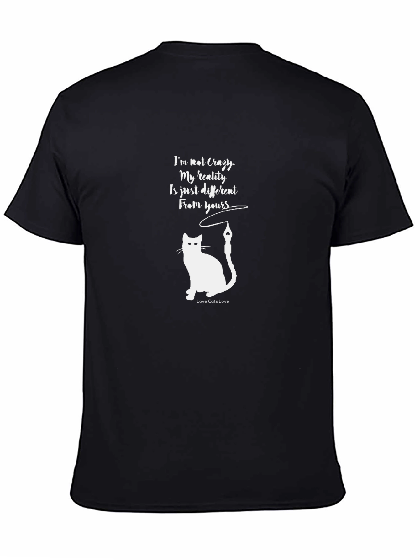 Crazy Cat Reality T-Shirt: Unique Graphic Tee