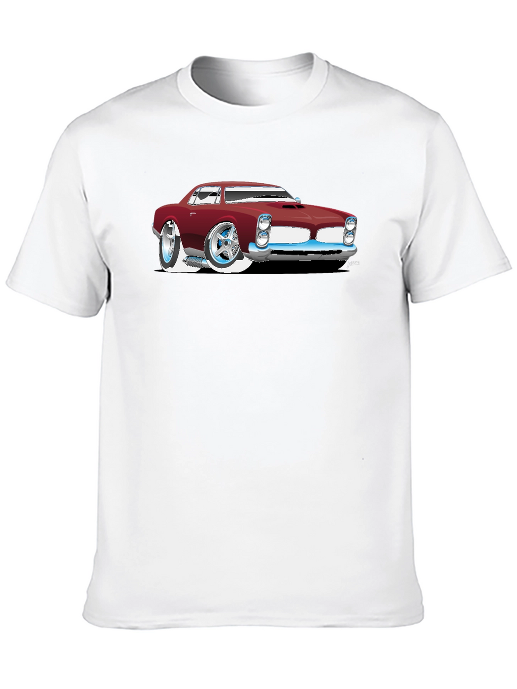 Cartoon Car Graphic Black T-Shirt