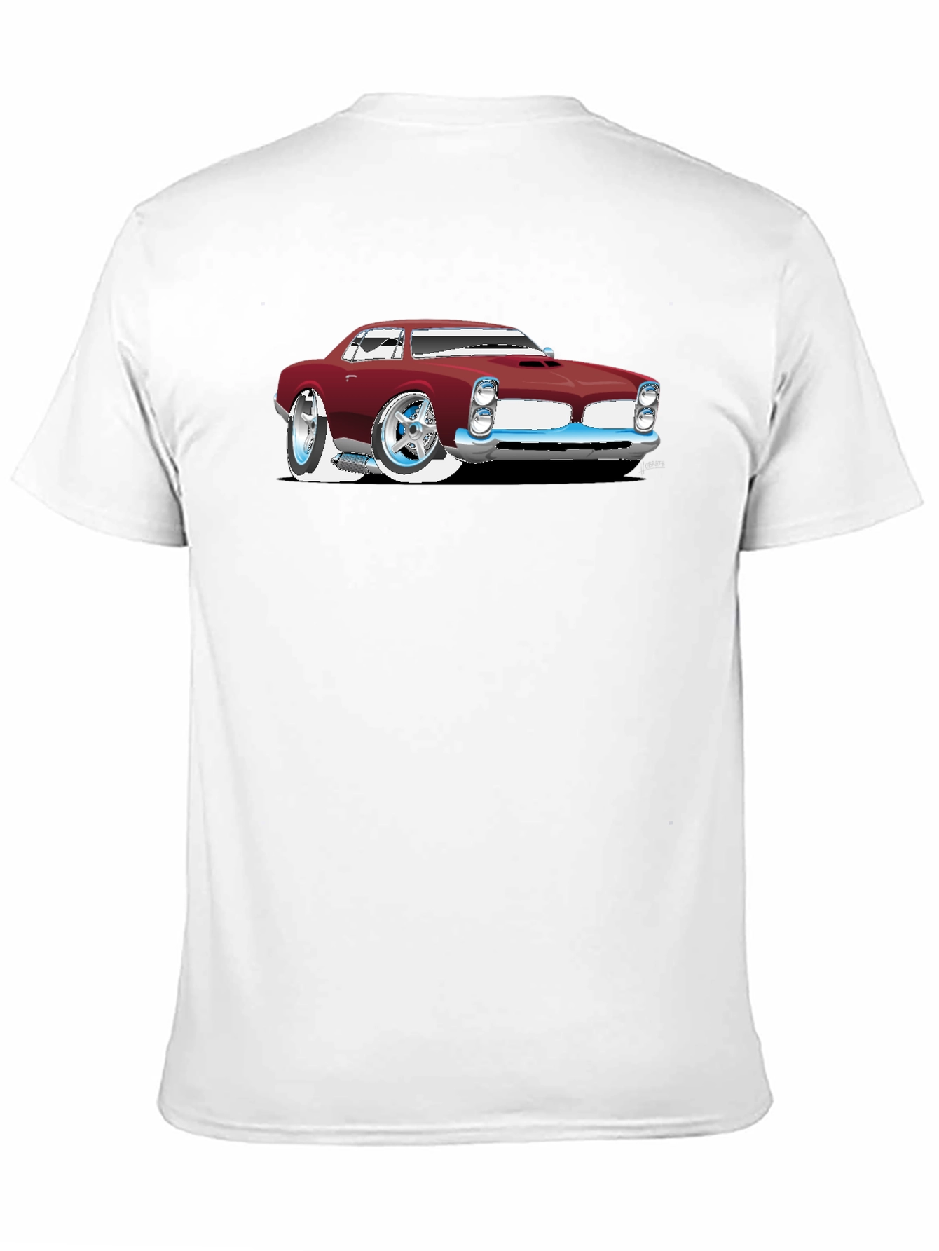 Cartoon Car Graphic Black T-Shirt