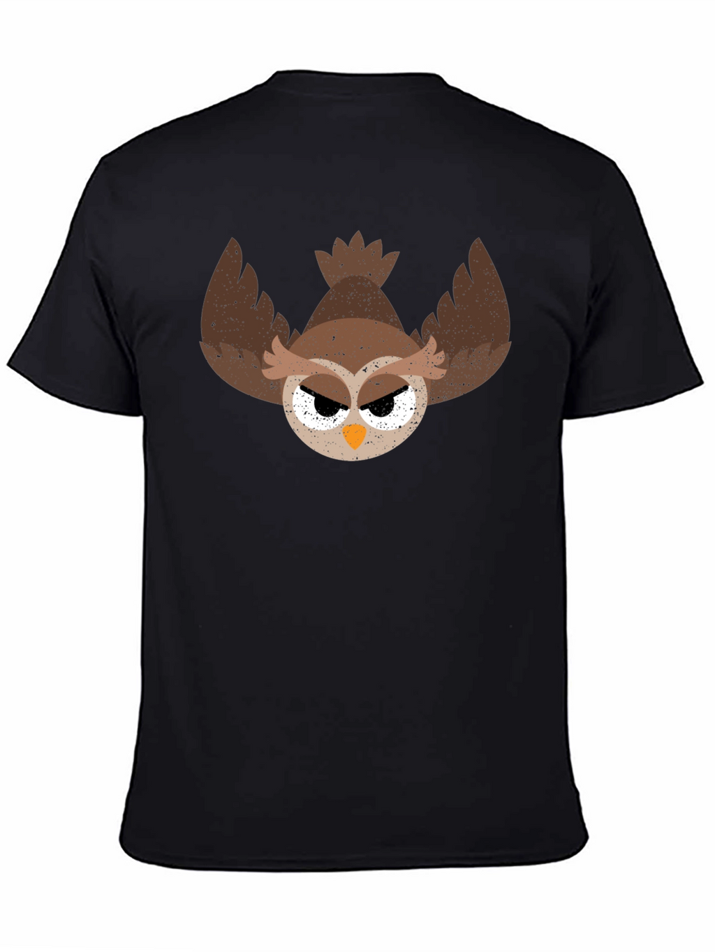 Grumpy Owl Graphic Tee - Mens Black T-Shirt