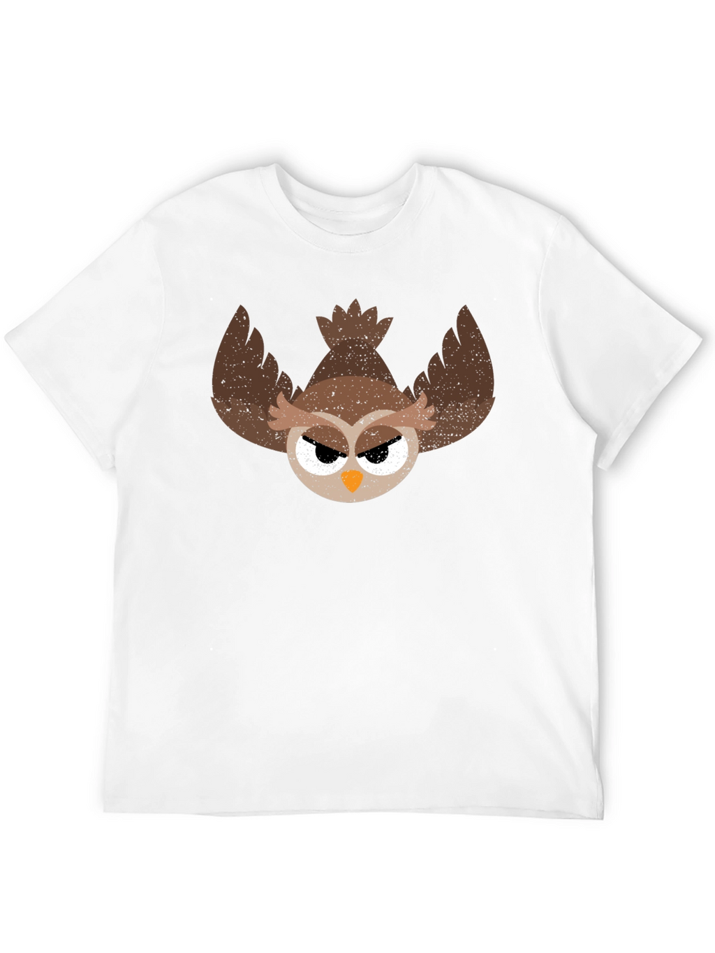 Grumpy Owl Graphic Tee - Mens Black T-Shirt