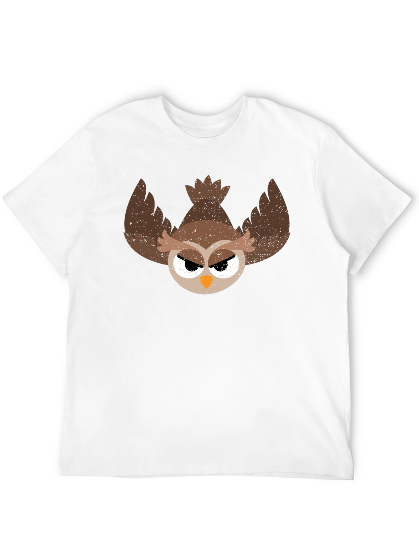 Grumpy Owl Graphic Tee - Mens Black T-Shirt