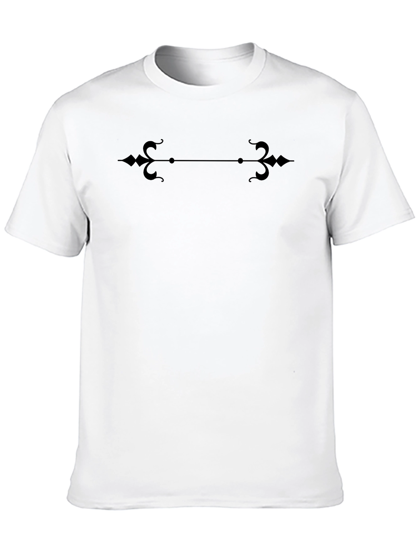 Ornamental Graphic Black T-Shirt