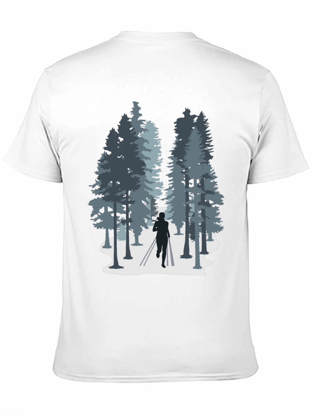 Nature Run T-Shirt: Forest Silhouette