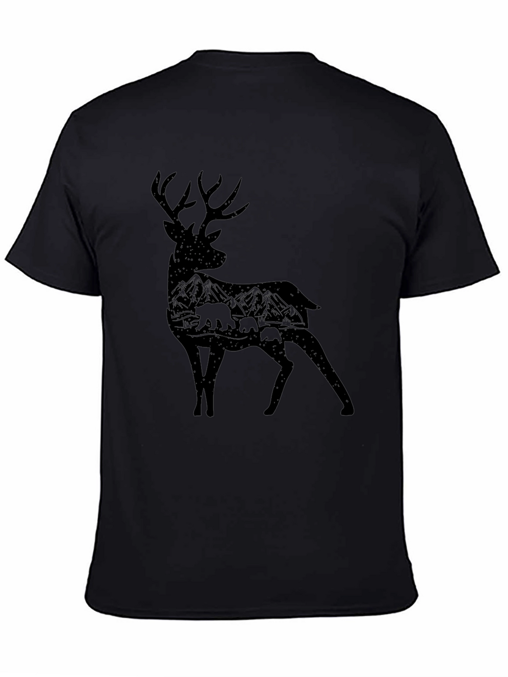 Deer Silhouette Graphic Tee - Nature Lovers T-Shirt