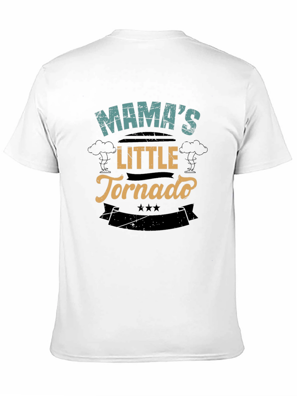Mamas Little Tornado Black T-Shirt