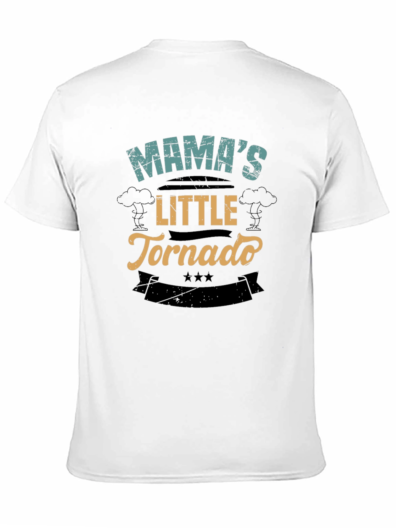Mamas Little Tornado Black T-Shirt