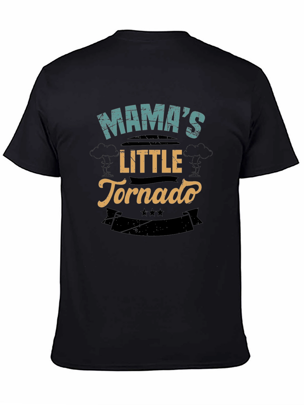 Mamas Little Tornado Black T-Shirt