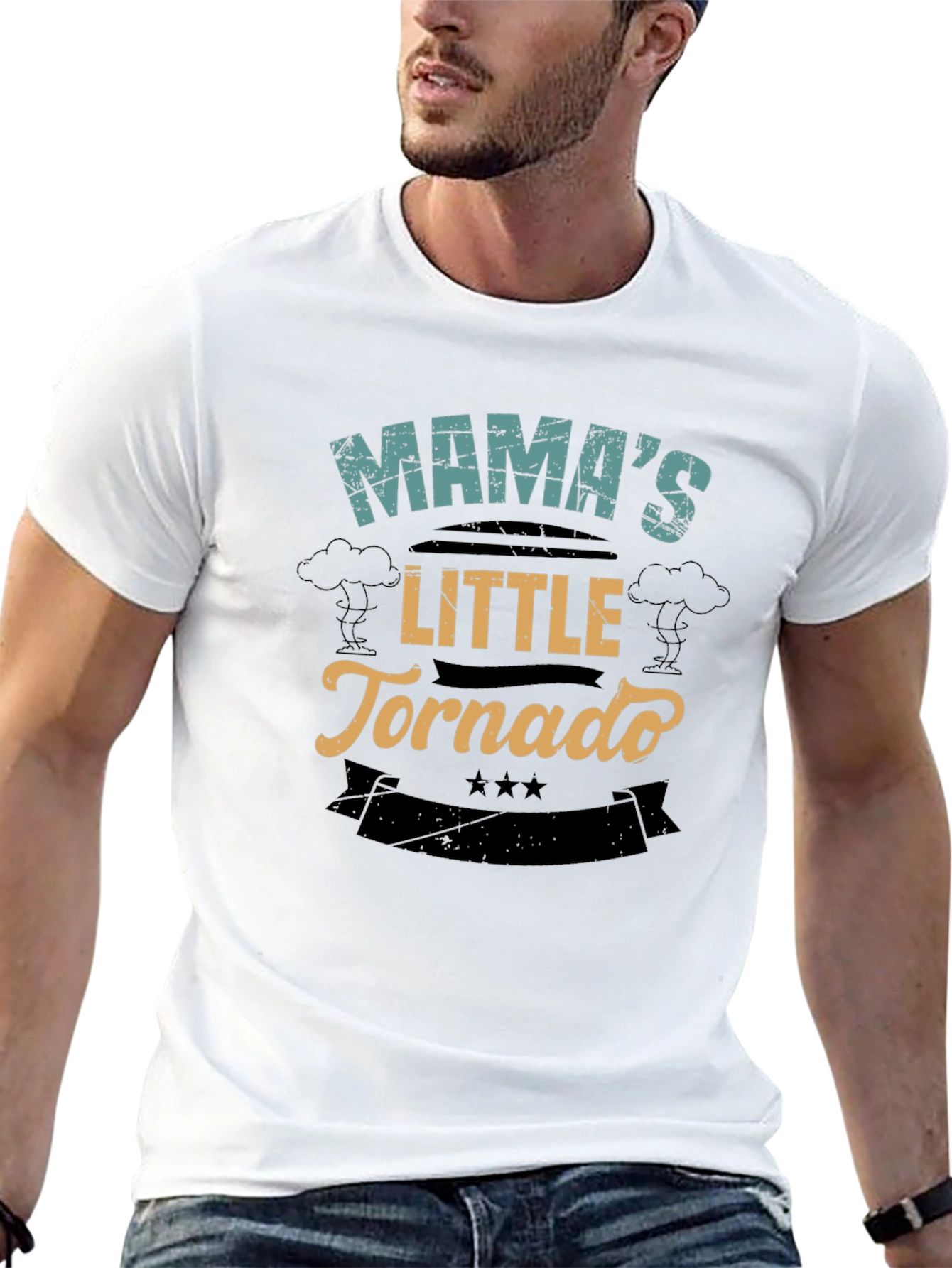 Mamas Little Tornado Black T-Shirt