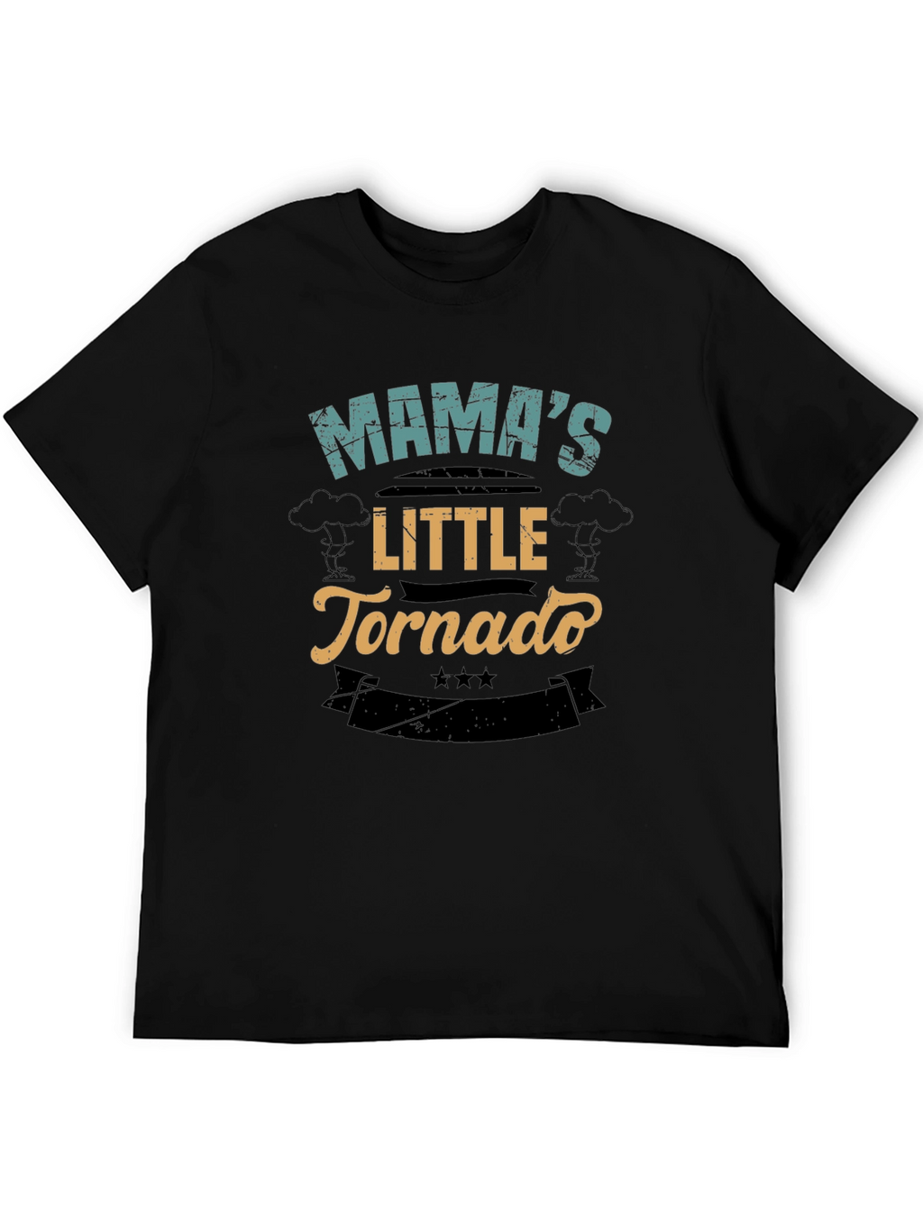 Mamas Little Tornado Black T-Shirt