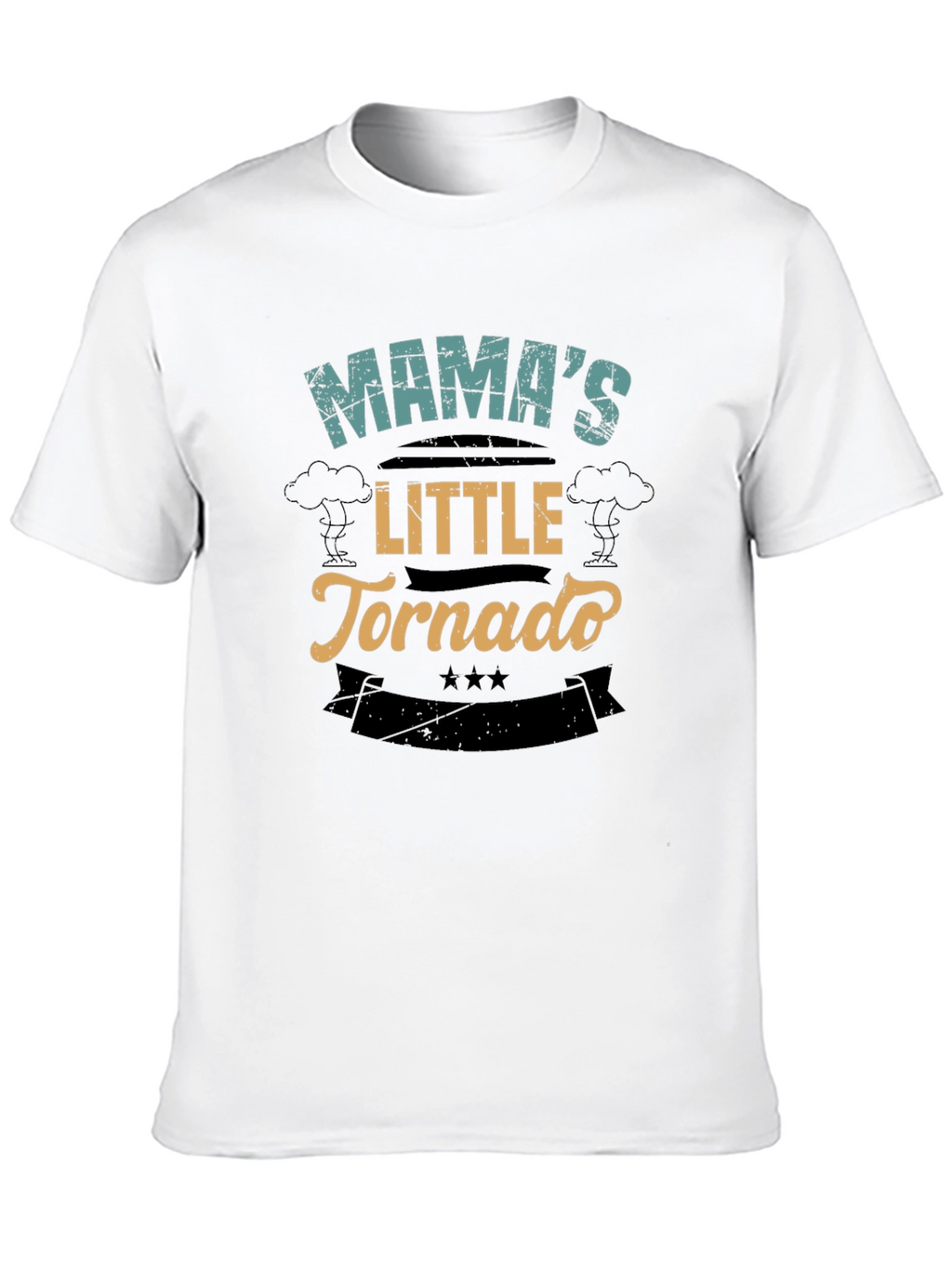 Mamas Little Tornado Black T-Shirt