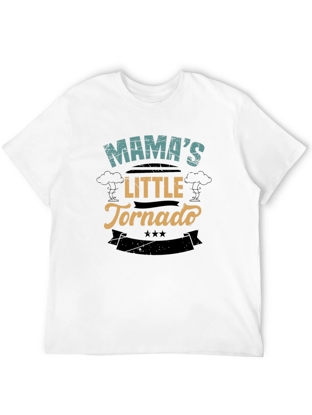 Mamas Little Tornado Black T-Shirt