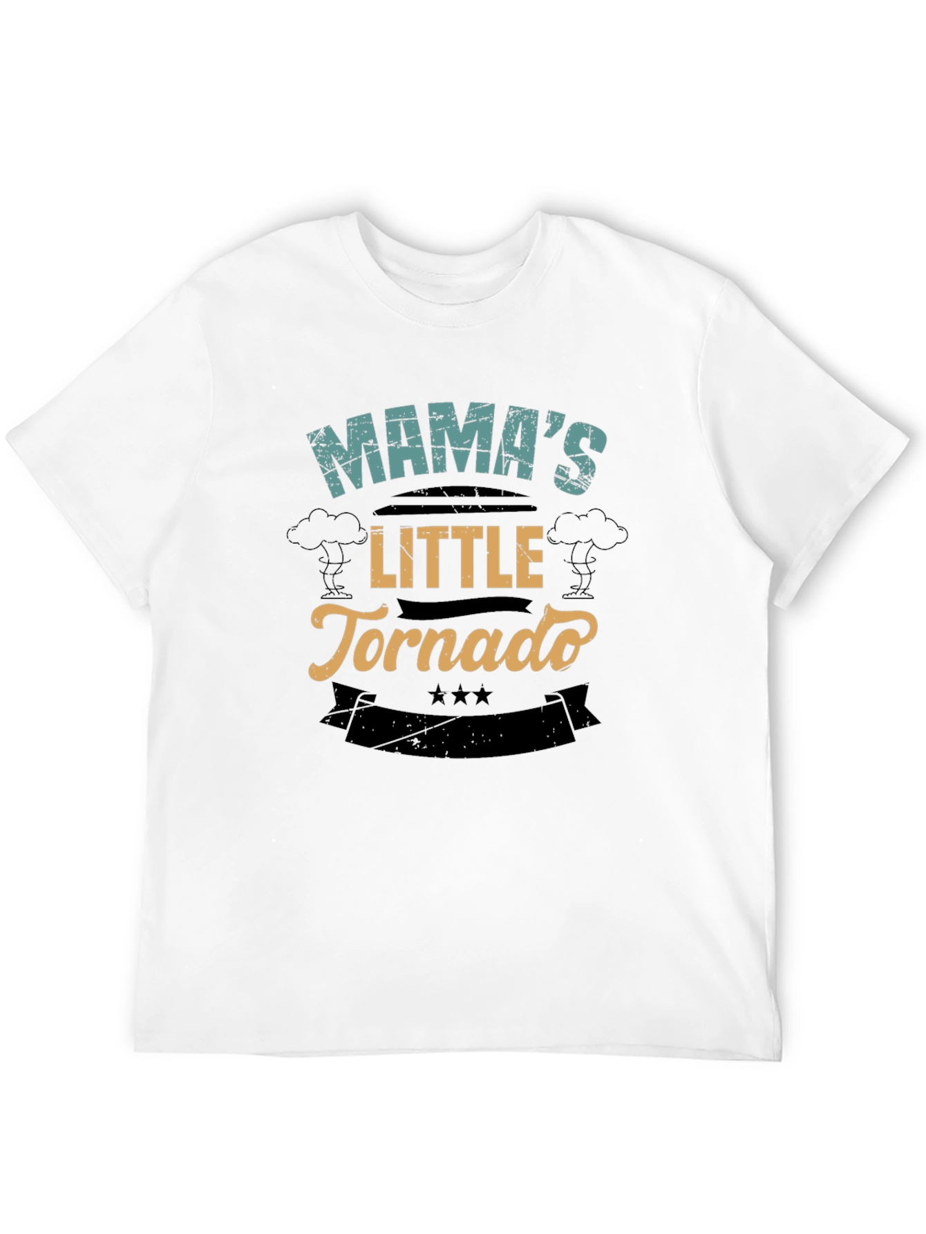 Mamas Little Tornado Black T-Shirt