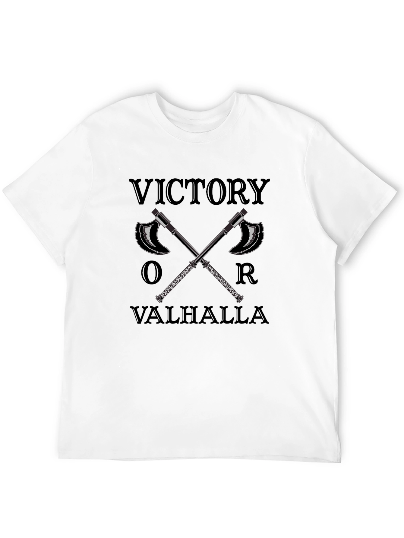 Victory or Valhalla Viking Axe T-Shirt