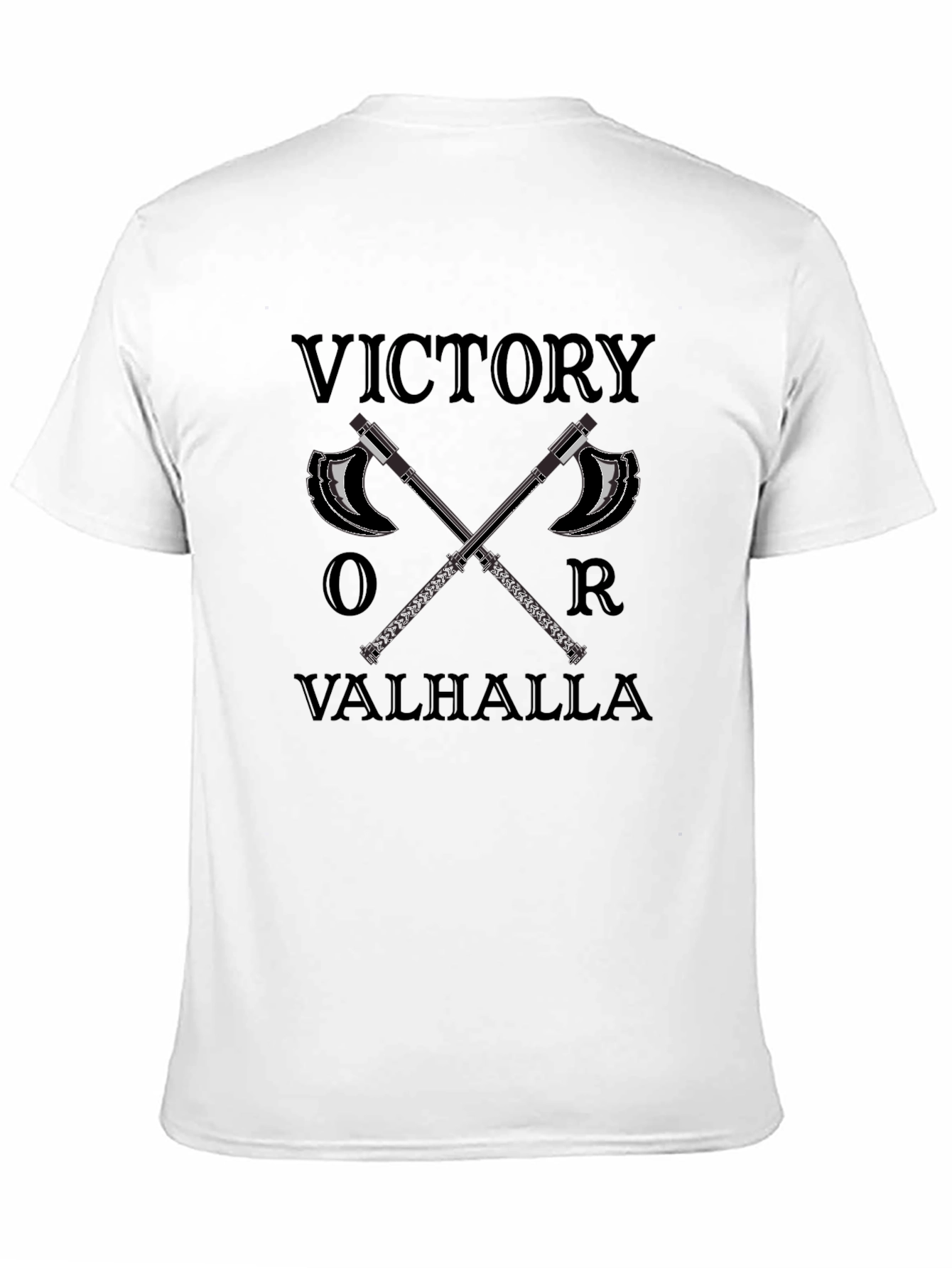 Victory or Valhalla Viking Axe T-Shirt