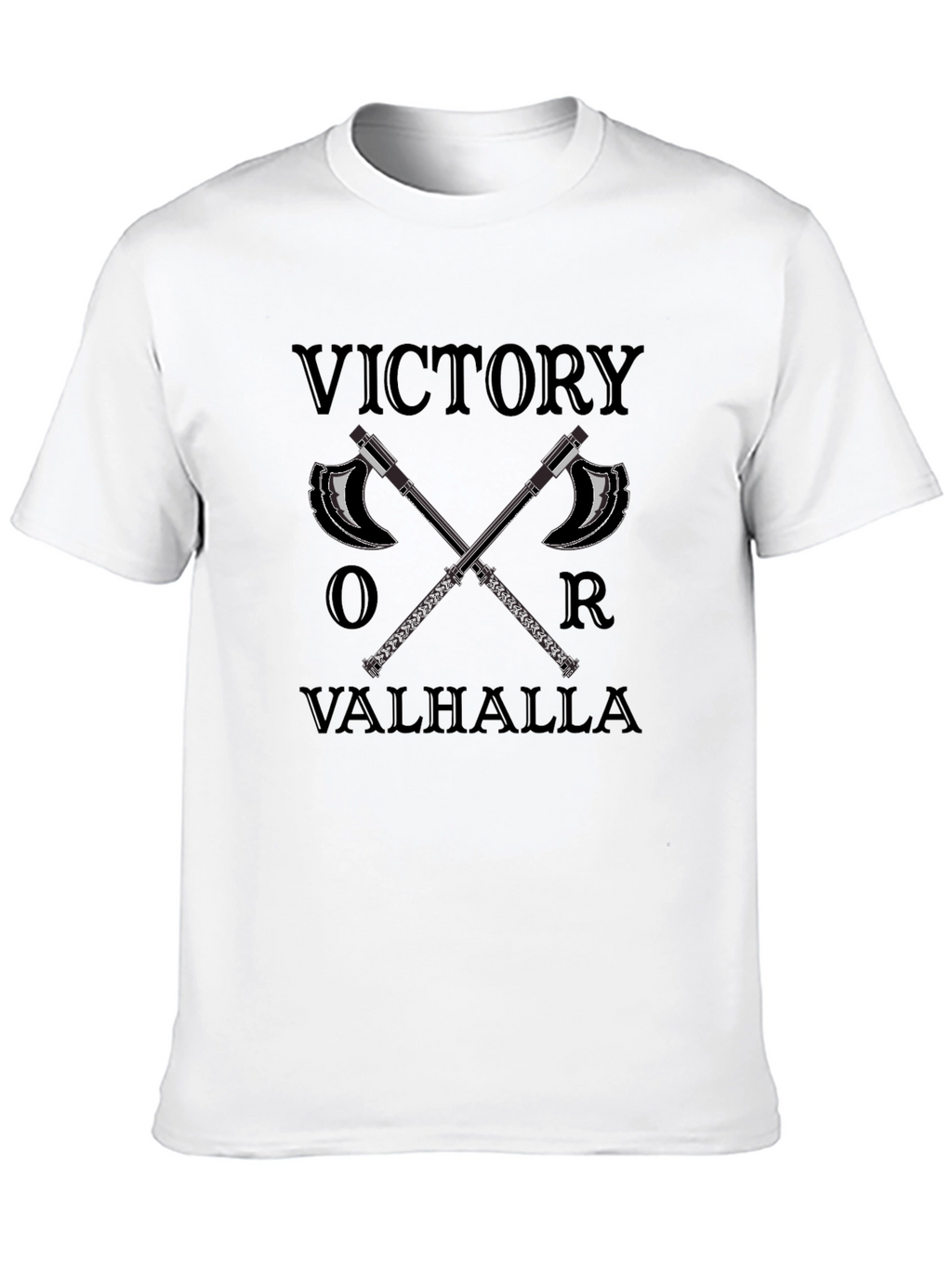 Victory or Valhalla Viking Axe T-Shirt