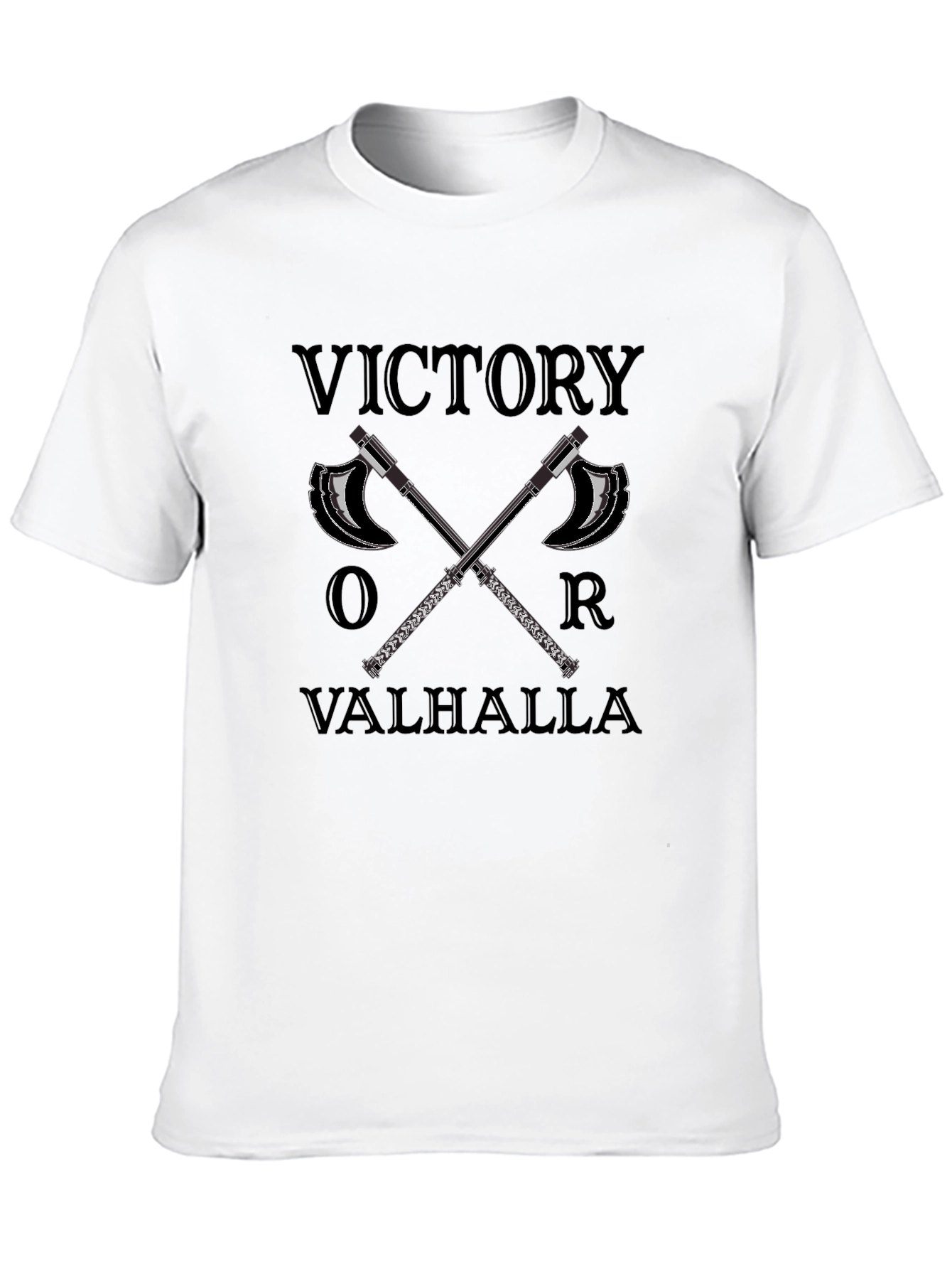 Victory or Valhalla Viking Axe T-Shirt