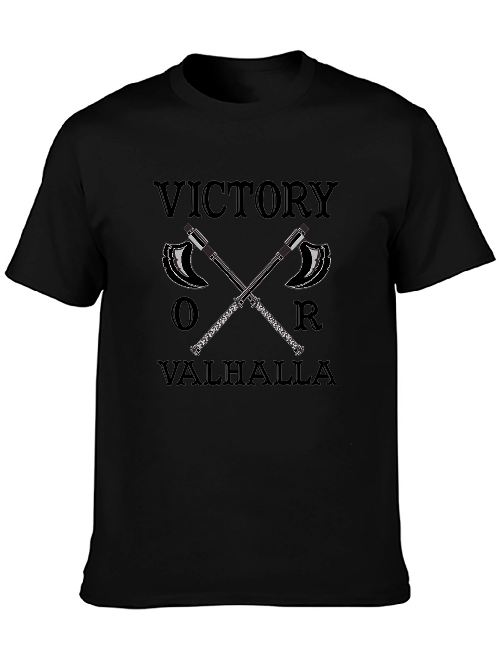 Victory or Valhalla Viking Axe T-Shirt
