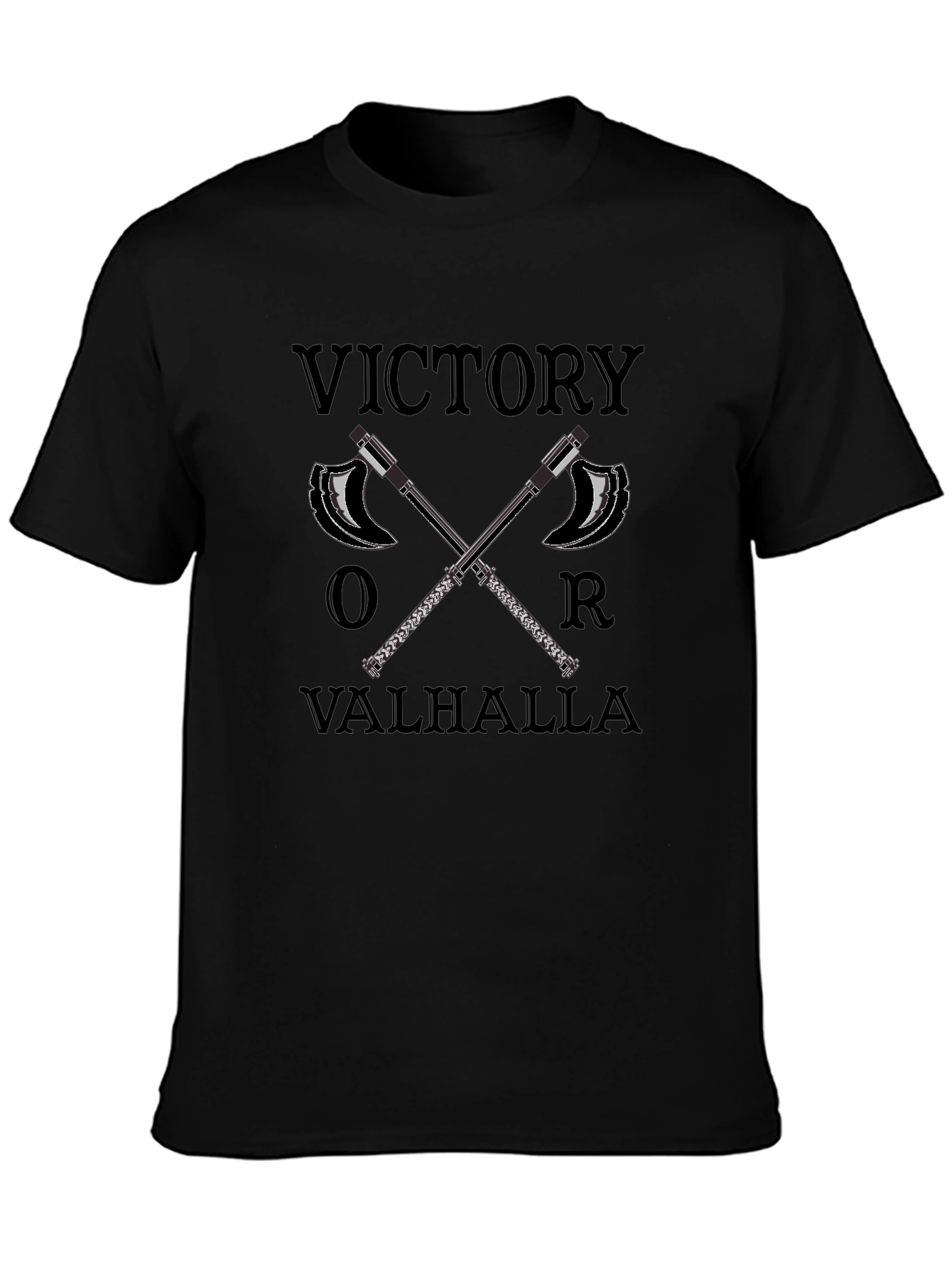 Victory or Valhalla Viking Axe T-Shirt