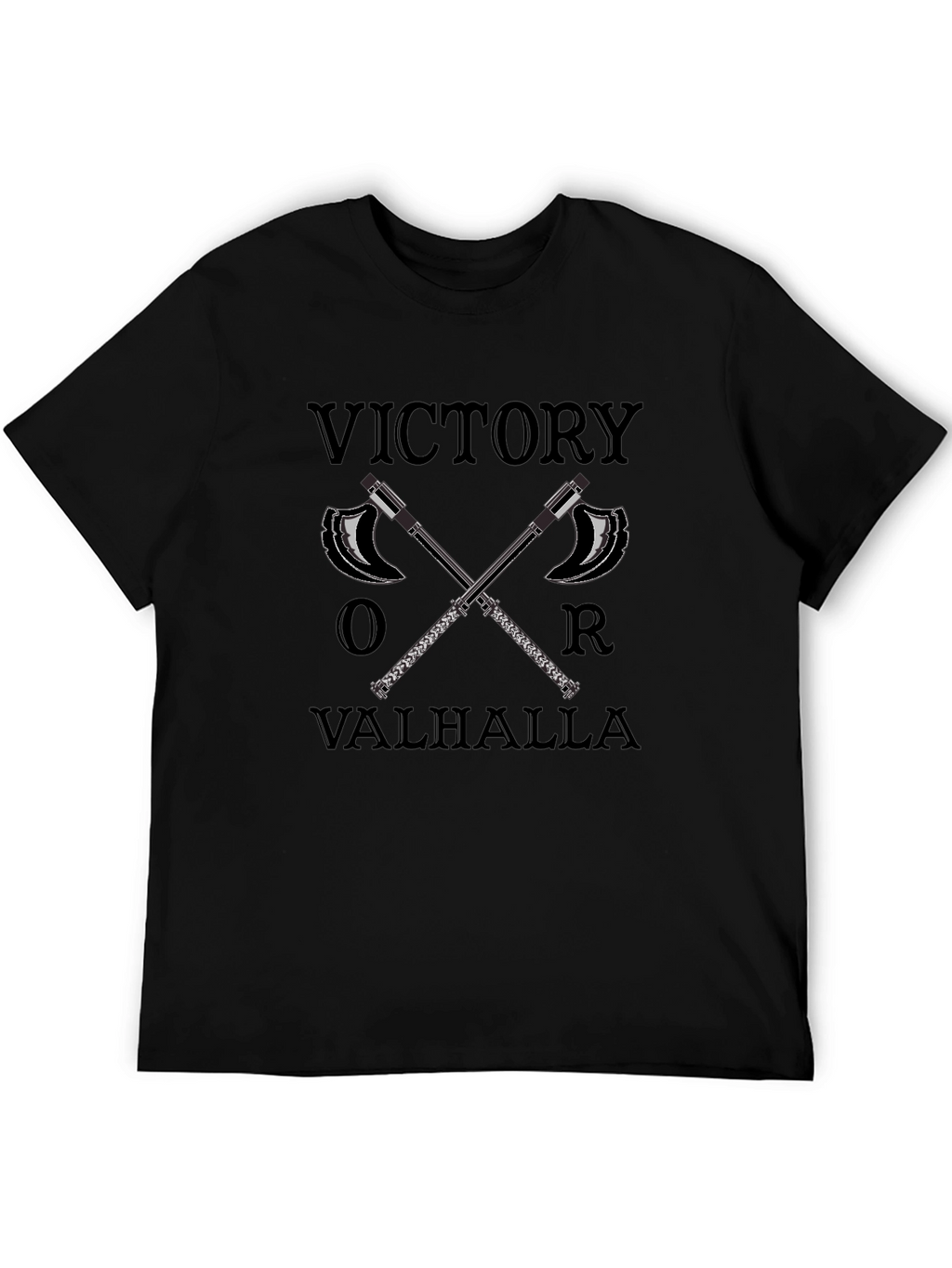 Victory or Valhalla Viking Axe T-Shirt