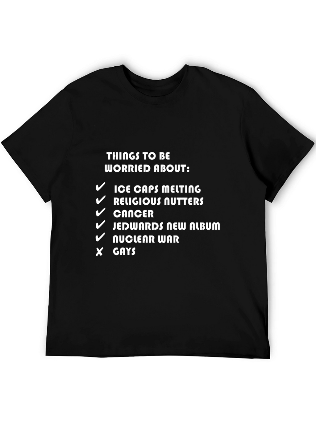 Things to Be Worried About Graphic T-Shirt