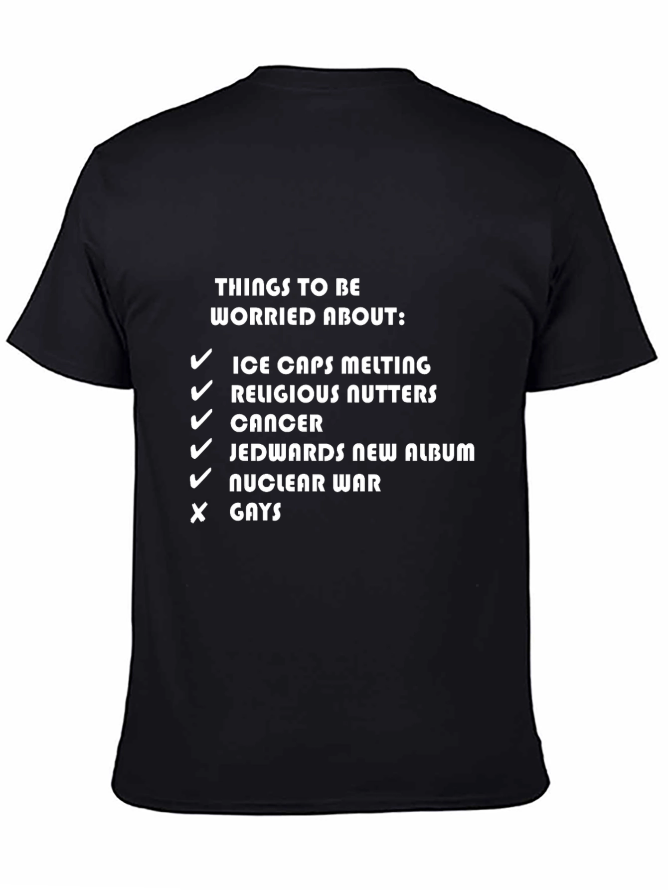 Things to Be Worried About Graphic T-Shirt