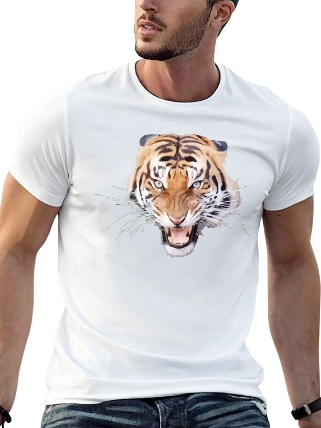 Tiger Graphic Tee - Fierce Style