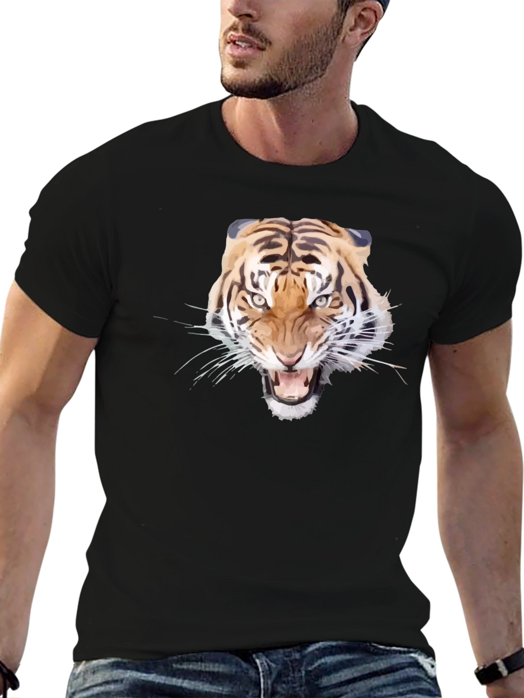 Tiger Graphic Tee - Fierce Style
