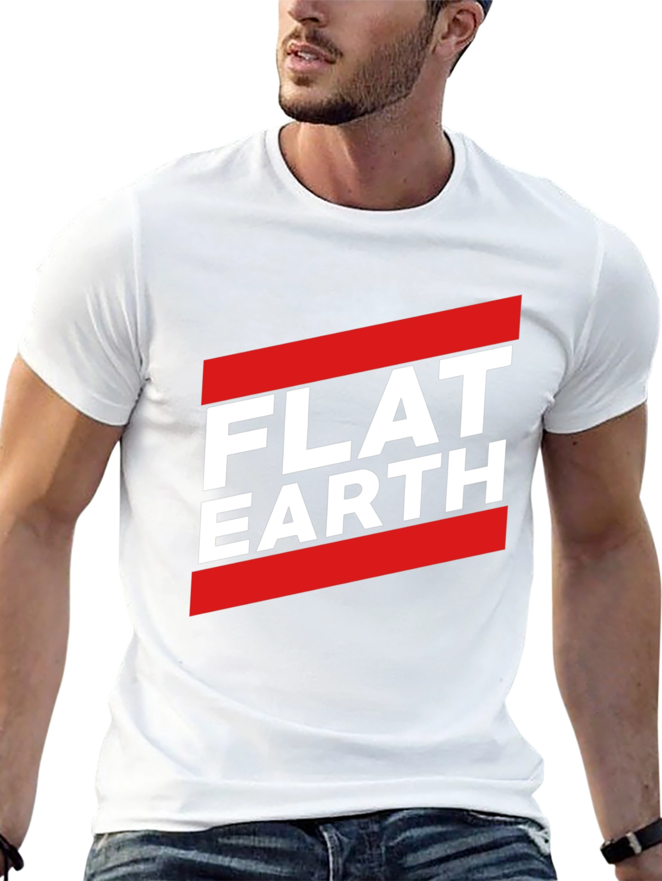 Flat Earth Graphic Tee - Conspiracy Theory T-Shirt
