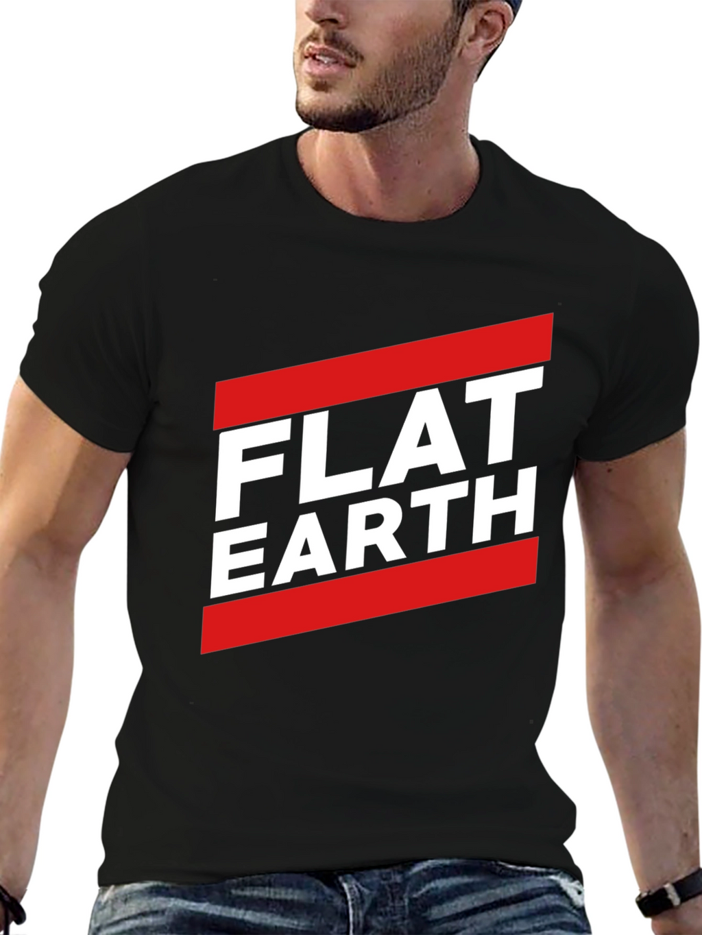 Flat Earth Graphic Tee - Conspiracy Theory T-Shirt