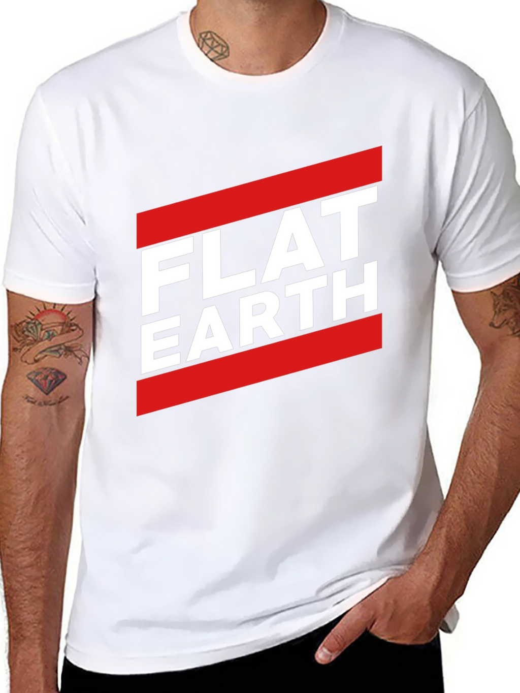 Flat Earth Graphic Tee - Conspiracy Theory T-Shirt