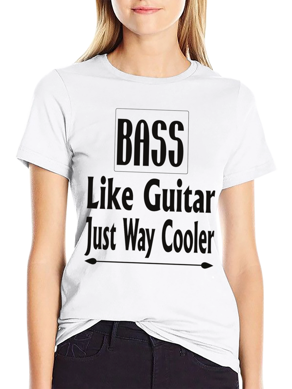 Bass Like Guitar Just Way Cooler Black T-Shirt