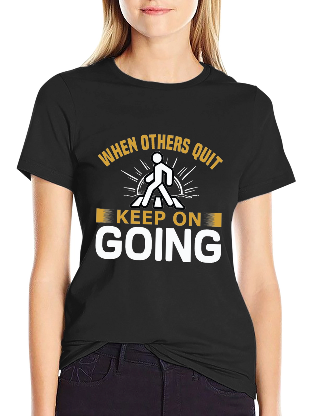 Inspirational Graphic T-Shirt - Keep On Going